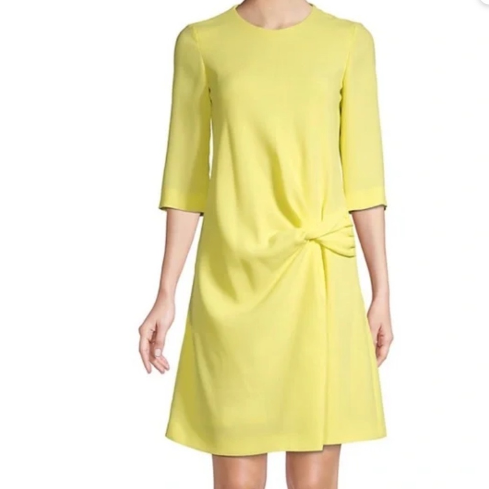 NWT Beautiful Hugo Boss Shift Dress Pale Yellow Size 42/USA10